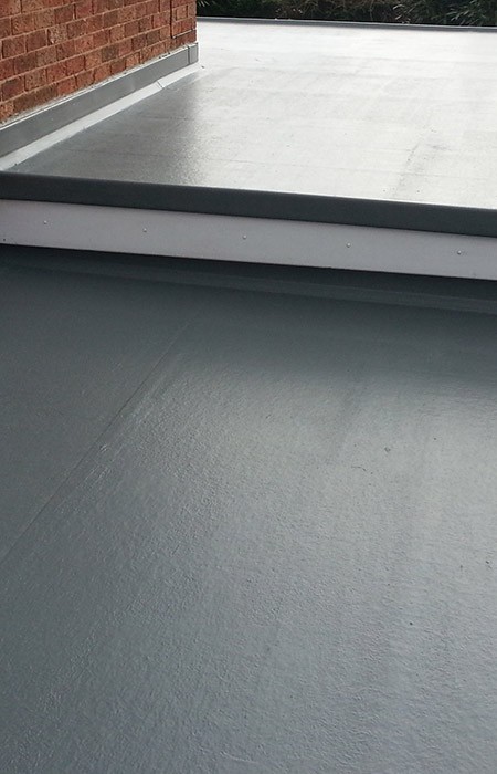 Garage roof in GRP